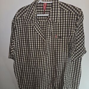 Checkered Black and White Men's Shirt